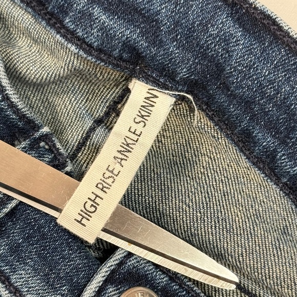 Rag and Bone Ankle Skinny Jeans Womens Size 26 Dark Blue High Rise - Picture 4 of 11